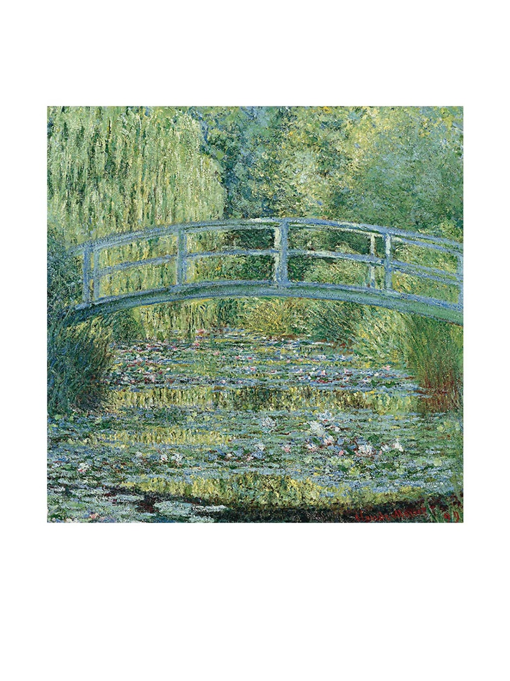 Claude Monet Water Lilly Green Harmony print from Musée d’Orsay in Paris